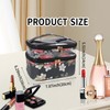 Wellehomi Floral Makeup Bag, Travel Makeup Bags Large Make Up