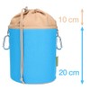 trendfinding Canvas Fabric Clothes Peg Bag with 2 Carabiner Hooks