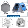 CAMP SOLUTIONS Pop-Up Camping Tent, 4 Person Instant Setup Outdoor