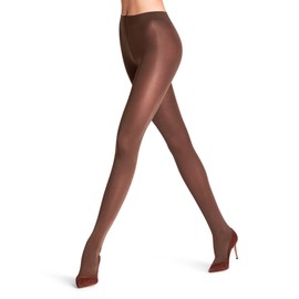 FALKE Women's Seidenglatt 80 DEN W TI Opaque Thick Plain 1 Pair Tights, Brown (Espresso 5188), M