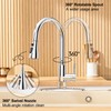 GAGALIFE Chrome Kitchen Faucet with Pull Down Sprayer - High
