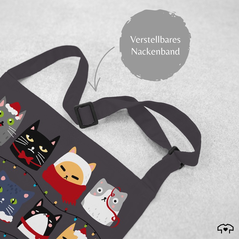 Shirtracer - Apron - Cats for Christmas I Christmas Motif