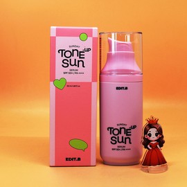 editb Edit B All-in-One Fadeffree Sunday Vibrant Tone-Up Pink Sun Serum SPF50+ PA++++ 55mL / 에딧비 올인원 파데프리 선데이 생기톤업 핑크 선세럼 SPF50+ PA++++ 55mL