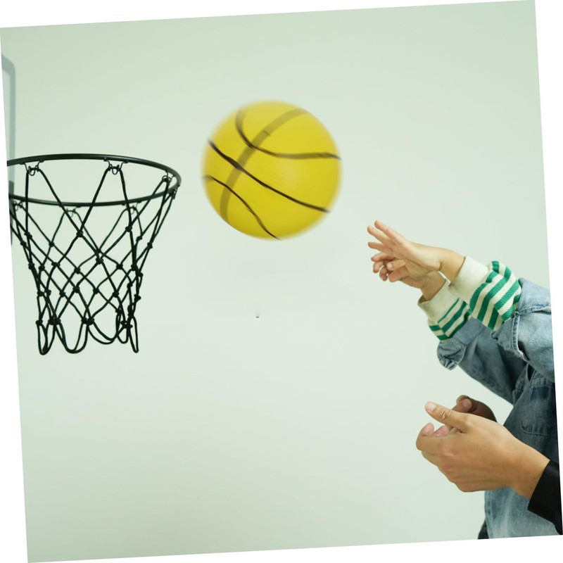 KONTONTY 6pcs Mini Basketballs Set with Pump Soft Indoor Balls