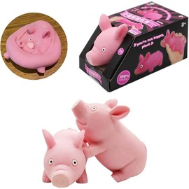 Pink Squishy Toy Pig - Fits Any Age, Stress Relief, Anxiety, Stress Relief for Girls, Boys, Adults, and More - Color: 1