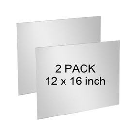 YLJNGUS 18 Gauge Sheet Metal Steel - 2PCS 12" x 16" Cold Rolled Mild Carbon Steel Plate 0.05inch(1.2mm) Thick Weldable 18 Ga Metal Panels for Industrial DIY Weld Use etc