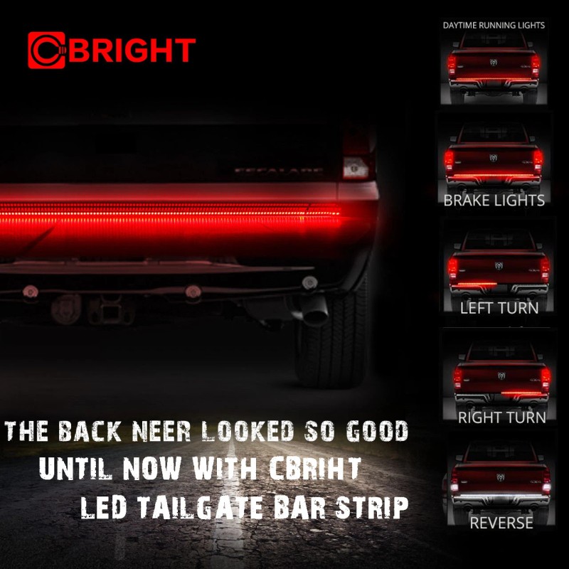 X-LIGHT 60" Dual ED Rear Brake Signal Reverse Truck Tailgate