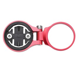 Nikou Bicycle Computer Mount - Aluminum Alloy Cycling Odometer Expansion Bracket Bicycle Computer Holder (Color : Red-for Garmin)