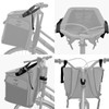 Dog Bike Basket Carrier, Expandable Foldable Soft-Sided Dog Carrier, 2