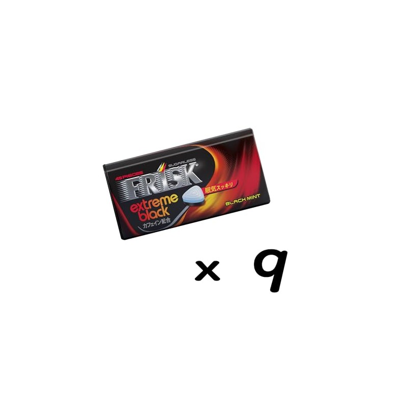 Kracie Frisk Extreme Black, Black Mint, 1.1 oz (31.5 g)