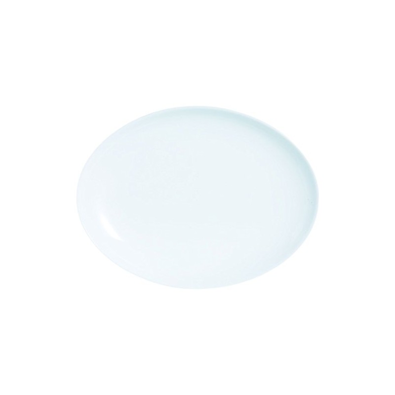 Dajar Diwali Oval Platter 33 x 25 cm, White, 33