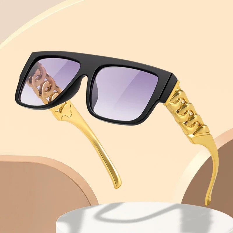 SELECOCO B-BOY B-GIRL Thick Plastic Chain Necklace Gold Kids Hip