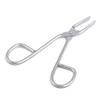 G.S EYEBROW TWEEZER STAINLESS STEEL SCISSORS SHAPED SLANT TIP TWEEZER