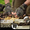 HANDLANDY Fingerless Framer Work Gloves for Men, Utility Grip Paded