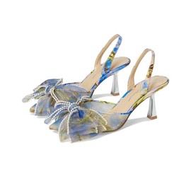 Betsey Women's Kelli Pump, Blue Floral, 5.5