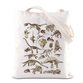 Dinosaur Gifts Dinosaur Skeleton Tote Bag Dino Lover Handbag Bag Dinosaur Fossil Gift Paleontology Gift (Dinosaur CA)