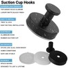 2 Pcs Suction Cup Hooks for Shower,Shower Hooks Waterproof Rustproof