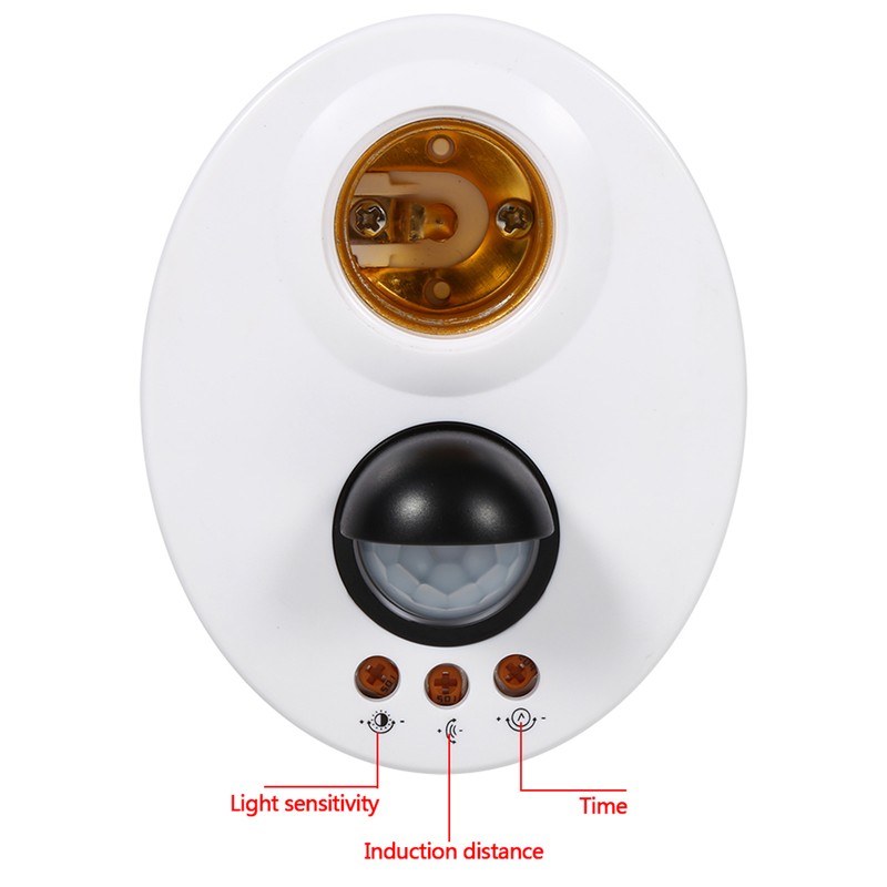 E27 Human Body Induction Automatic IR Infrared Sensor Light Socket