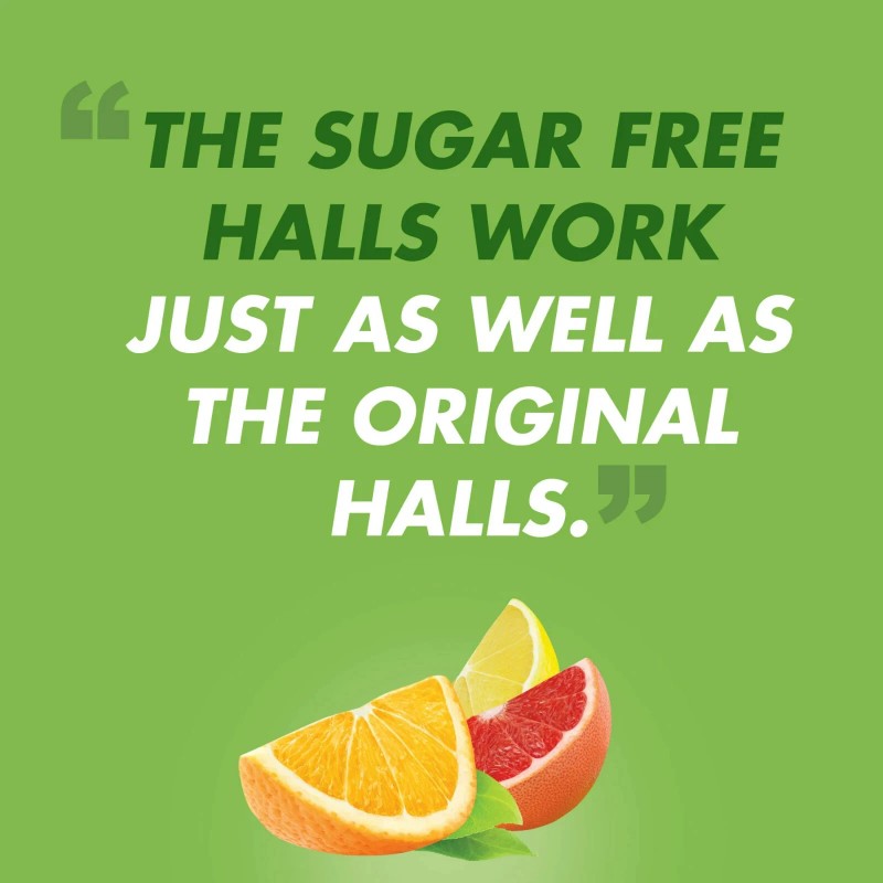 HALLS Defense Assorted Citrus Sugar Free Vitamin C Drops, 25