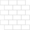 24-Pack of 8 x 8" Wallpaper Tiles in White Subway