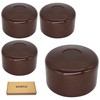 SKIR'CO RAL 8028 Fence Post Caps Round 51 mm Brown