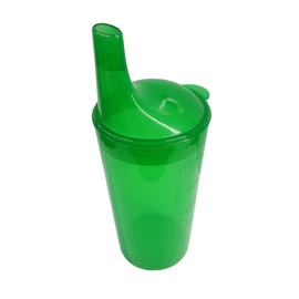 FabaCare Drinking Cup with Two Lids, Sippy Cup, Cup for Seniors, Easy To Clean Special Seal, Green