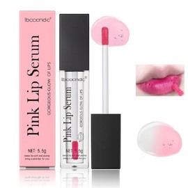 BSMKCL Color Changing Lip Gloss, Pink Magic Mood Lipstick Hydrating Lip Glow Oil Lip Tint Lip Inks Stain Lip Balm Not Greasy Transparent Plumping Lip Serum for Women Girls Lip Care Products