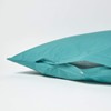 HOMESCAPES Teal Pure Egyptian Cotton V-Shape Pillowcase 200 TC 400
