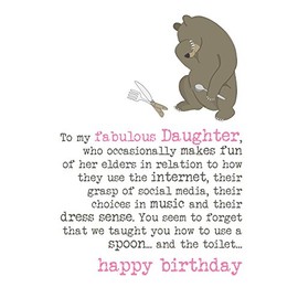 Dandelion Stationery Daughter Birthday Sparkle Finished Greeting Card Cards