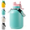 Stainless Steel Water Bottle with Spout Lid, 50oz/1500ml Water Jug