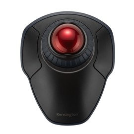 Kensington Kensington Orbit Wireless Trackball with Scroll Ring, Black & Red K70992JP