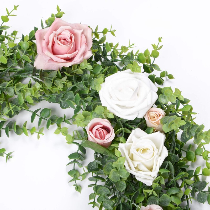 DearHouse Faux Eucalyptus Garland Plant, 2 Pack Artificial Vines Hanging