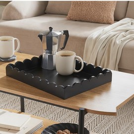 Hanobe Decorative Tray Coffee Table for Entryway Decor