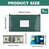 7 Pack Bank Deposit Money Bags with Zipper, 7 Colors