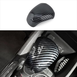 ABS Carbon Fiber Car Gear Shift Knob Cover Interior Trim Sticker Decal Compatible with Chevy Trax 2024-2025 Accessories