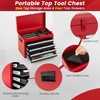 HOMGX 5-Drawer Tool Combination Cabinet, Rolling Toolbox w/Detachable Top &