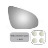 WLLW For 2012-2017 Toyota Camry Mirror Glass+Adhesive Passenger Right Side