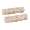 30PCS Number Dice Six Sided Multiples of 2 Number Plastic