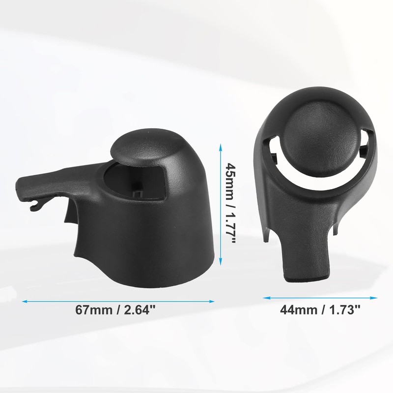 X AUTOHAUX Rear Windshield Wiper Arm Nut Cover Cap for