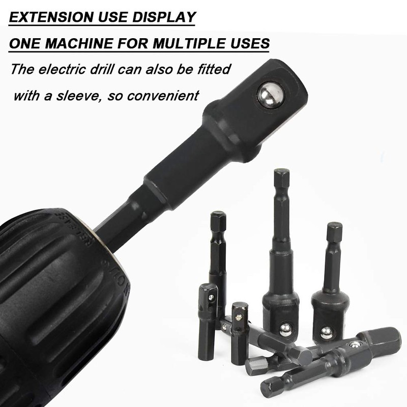 FOROREH 12Pcs Extension Socket Adapter Set, Impact Socket Adapter Set,