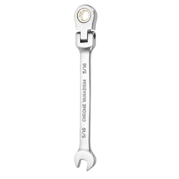 uxcell Flex Head Ratchet Wrench Spanner 5/16" SAE Ratchet Combination