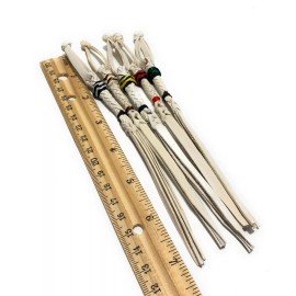 NELIDAS SOUTHERN IMPORTS 7" Keychain Style Horse Quirt-Cuarta Charra Estilo Llavero Cuartita de Cuero  - Natural