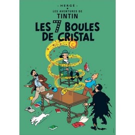 Tintin poster - Les 7 Boules de Crystal