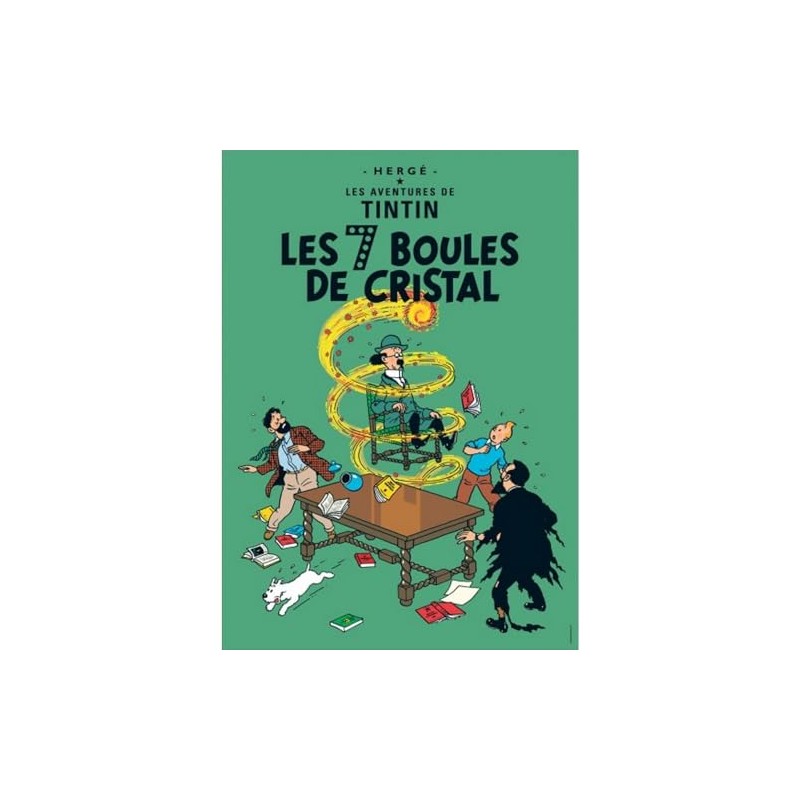 Tintin poster - Les 7 Boules de Crystal