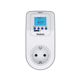 Theben 0200130 Eltimo 020 top3 Digital Socket Switch with Weekly Program I Timer I Optional App Programming via Bluetooth I Weekly Switch