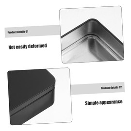 Kisangel 3Pcs Tinplate Playing Card Storage Box Organizer for Trading Cards Versatile Storage for Crafts Jewelry Items Convenient Portable Design