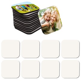 OOTSR Pack of 16 Sublimation Blank Fridge Magnets, DIY Decorative Magnets for Whiteboard, Office, Calendar, Kitchen, Home, Wall Decoration