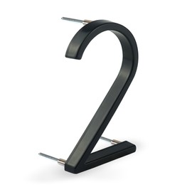HASWARE 5 Inch (12 cm) Floating House Numeral: Modern Door Figures – Signage for Street Post Office (Upgraded Black, 2)