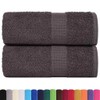 vidaXL Guest Towels Pack of 2 Anthracite 30 x 50