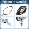 INFINAUTO Motorcycle Rear View Mirrors Bar End Side Mirrors Mount